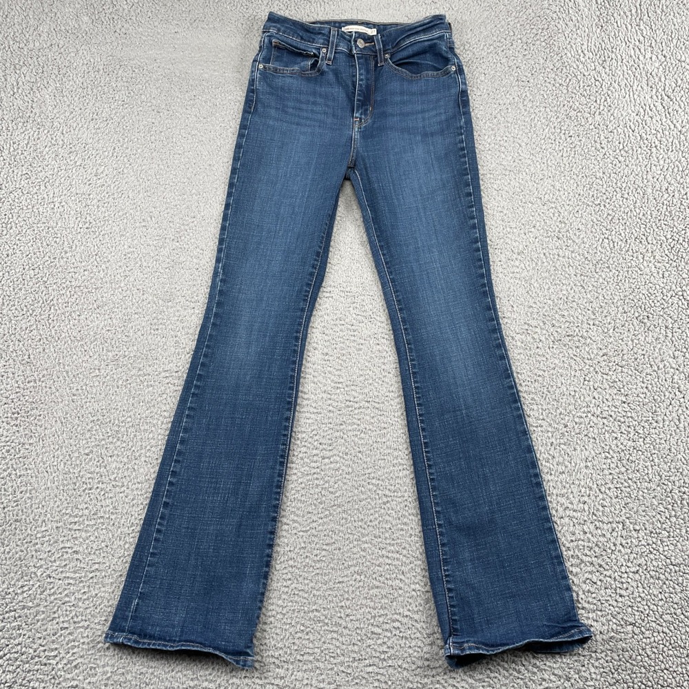 Levi's Jeans Women 27 Blue 725 High Rise Bootcut Stretch Denim Slim Fit Pants
